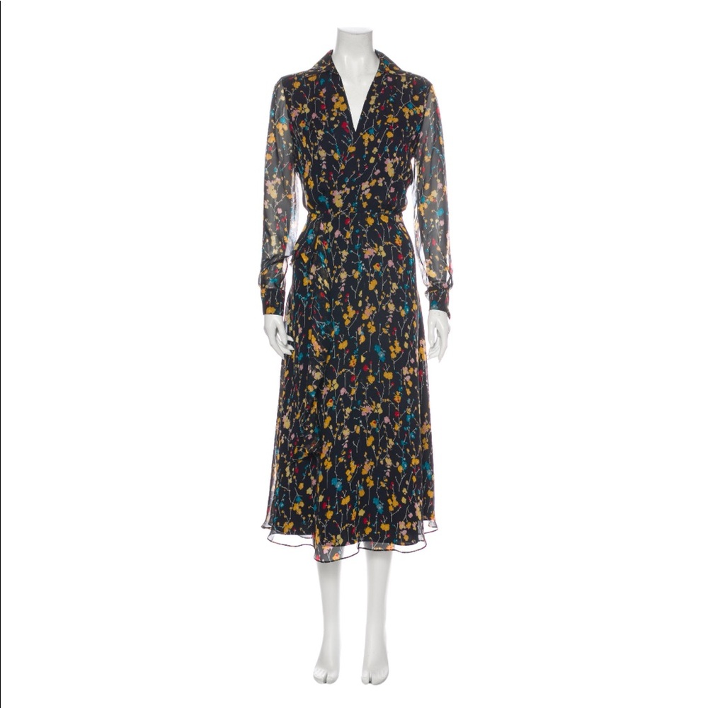 Equipment Silk Midi Long Dress XXL